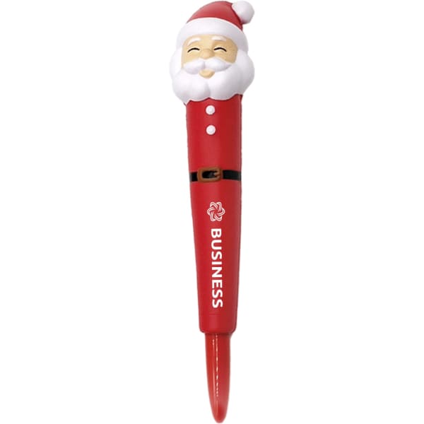Pen with Santa Stress Reliever