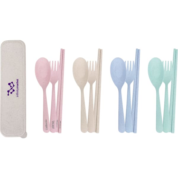 3 pieces Portable Utensils Set