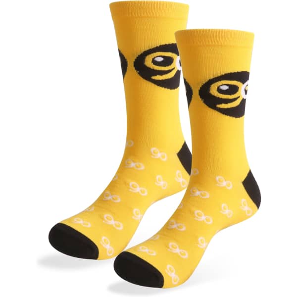 Crew Custom Pattern Woven Bamboo Socks