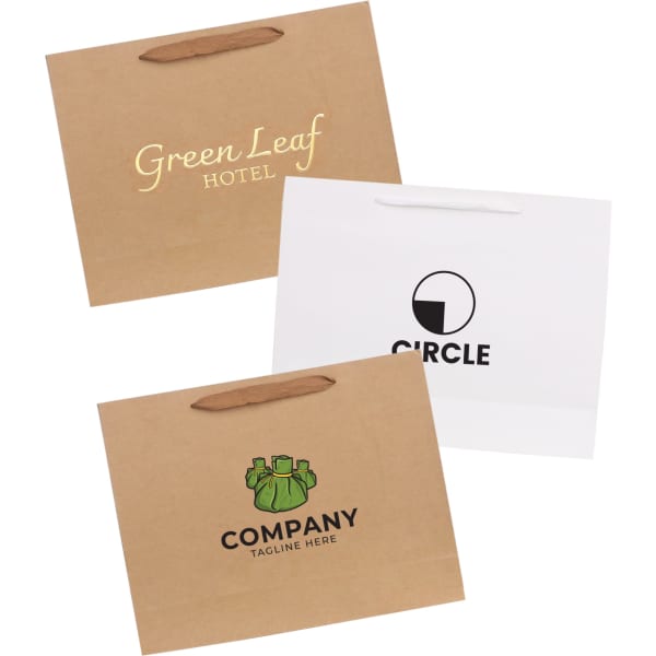 Small Crosswise Paper Bag with Rope Handle(180 x 140 x 80mm)