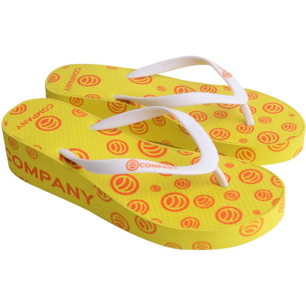 EVA Platform Talking Footprint Thongs