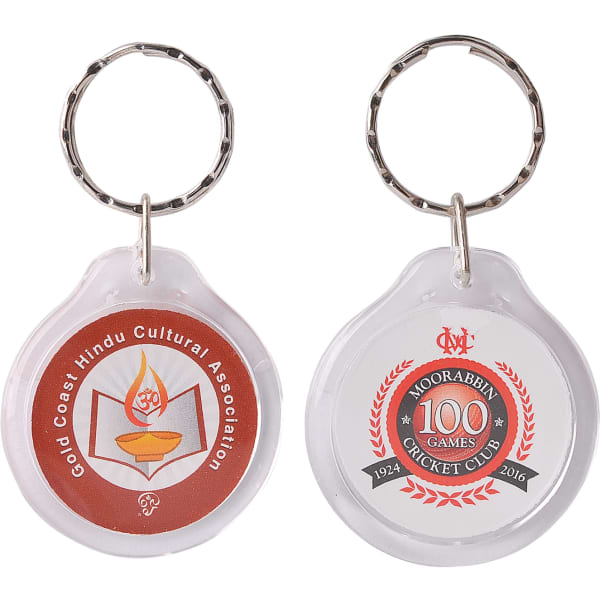 Round Acrylic Keyring