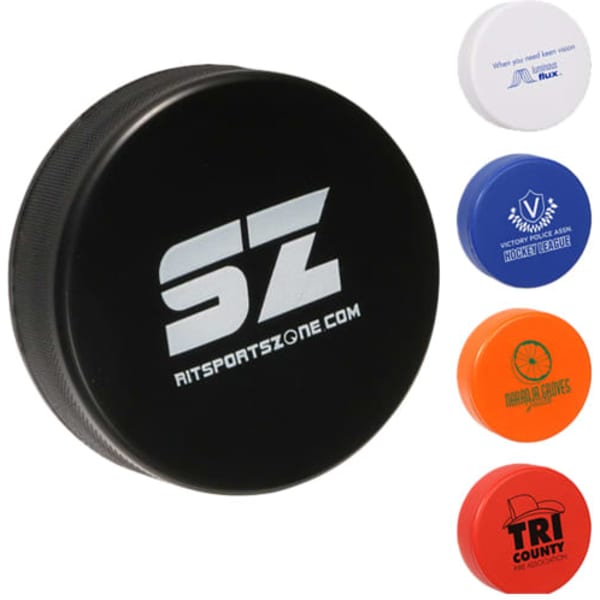 Hockey Puck Shape Stress Reliever