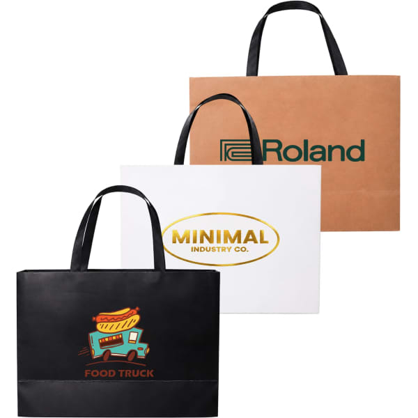 Medium Paper Bag with Flat Handle(320 x 220 x 100mm)
