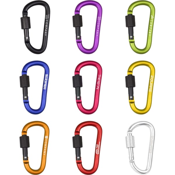 D-Shaped Screw Lock Keychain