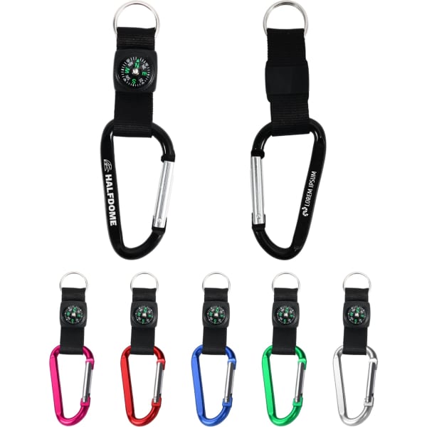 Carabiner with Compass Keychain