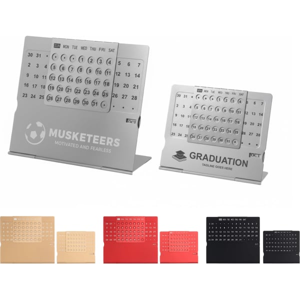 Aluminium Desk Calendar