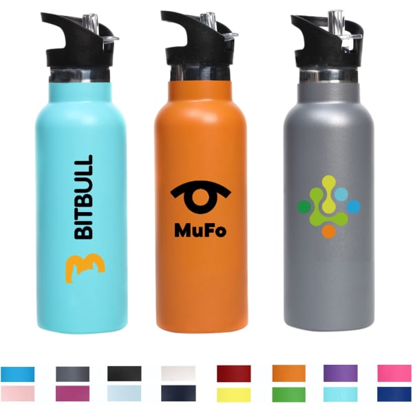 500ml Double Wall Vacuum Bottle with Flip Valve Lid