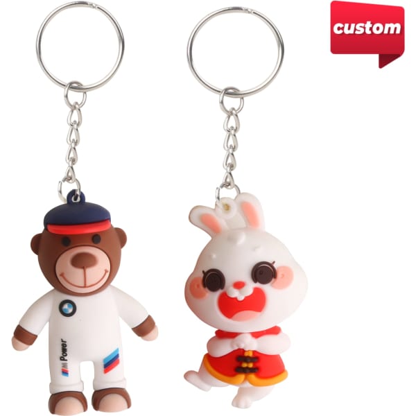 Custom Shaped PVC Keyring