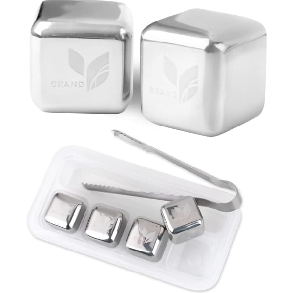 Stainless Steel Ice Cube Set (4pcs)