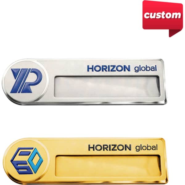 Custom Reusable Metal Name Badge