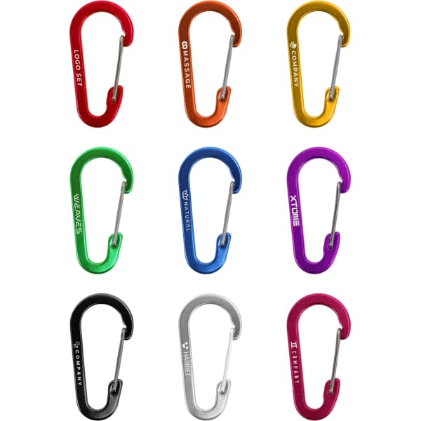 D Type Aluminium Alloy Carabiner Hooks