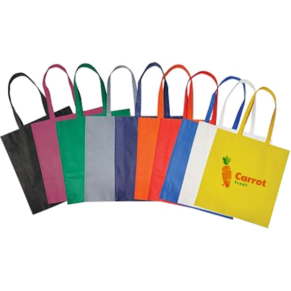 Non Woven Long Handle Bag with V Gusset