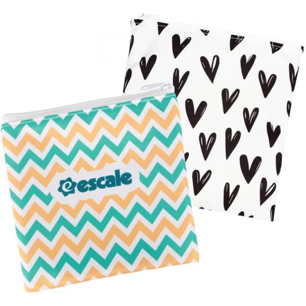Reusable Food Pouch with Zipper Closure