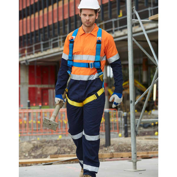 Hi-Vis Men’s Light Weight Cotton Coverall with 3M Tape-Regular