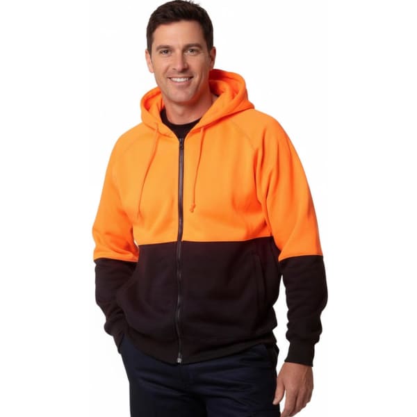 Hi-Vis Two Tone Fleecy Hoodie