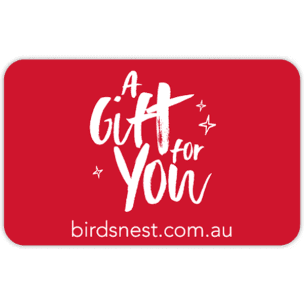 A red plastic card with a logo and decorative text, featuring the phrase "A Gift for You".