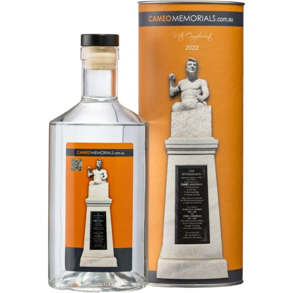 Custom Labelled Gin Inside Cylinder