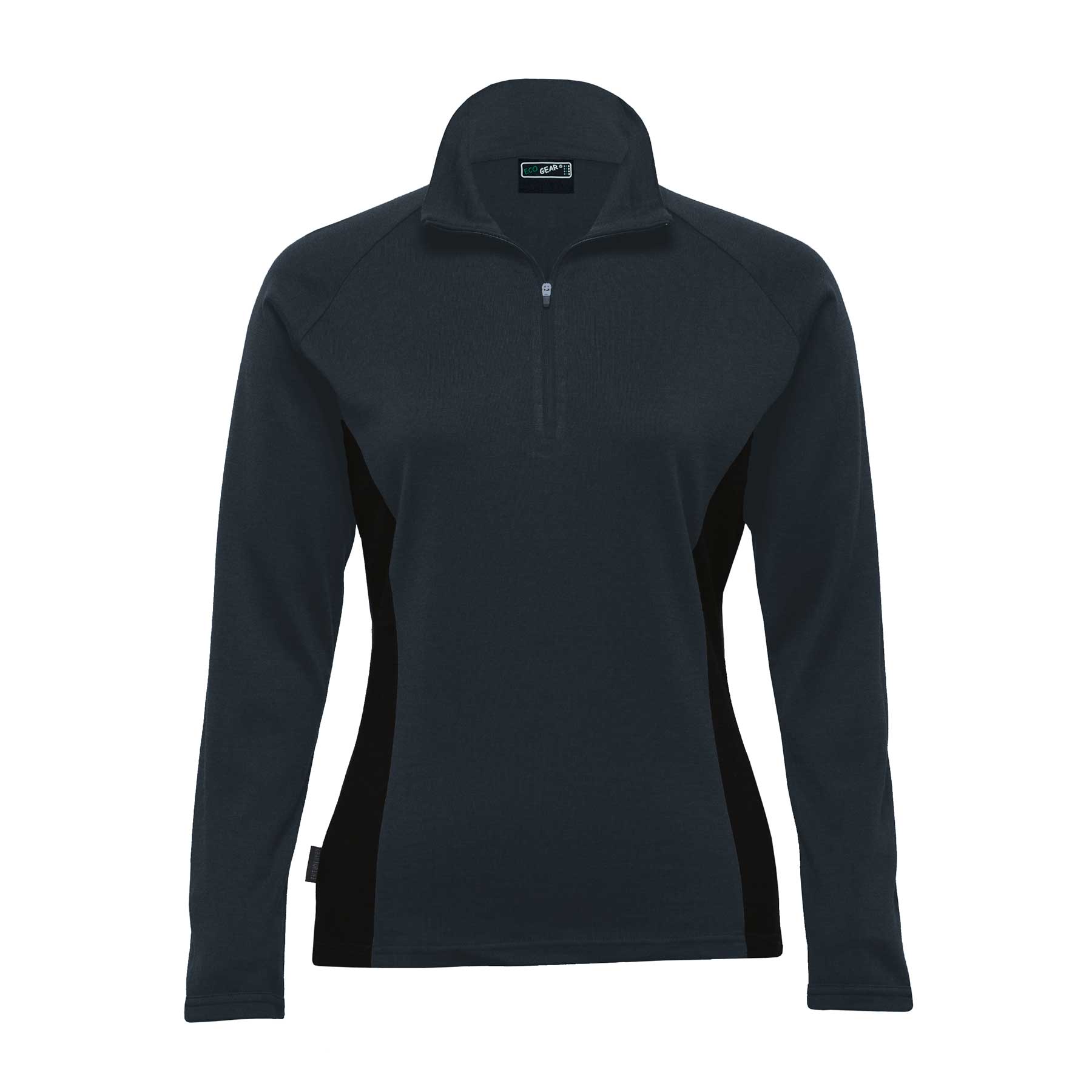 Merino Contrast Insert Pullover – Womens