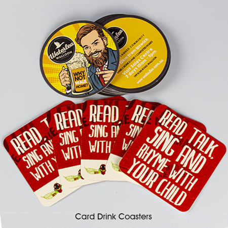 Semi- Rigid Card Coasters