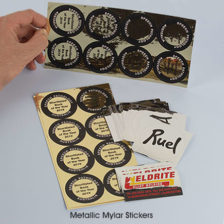 Gloss Silver Metallic Stickers