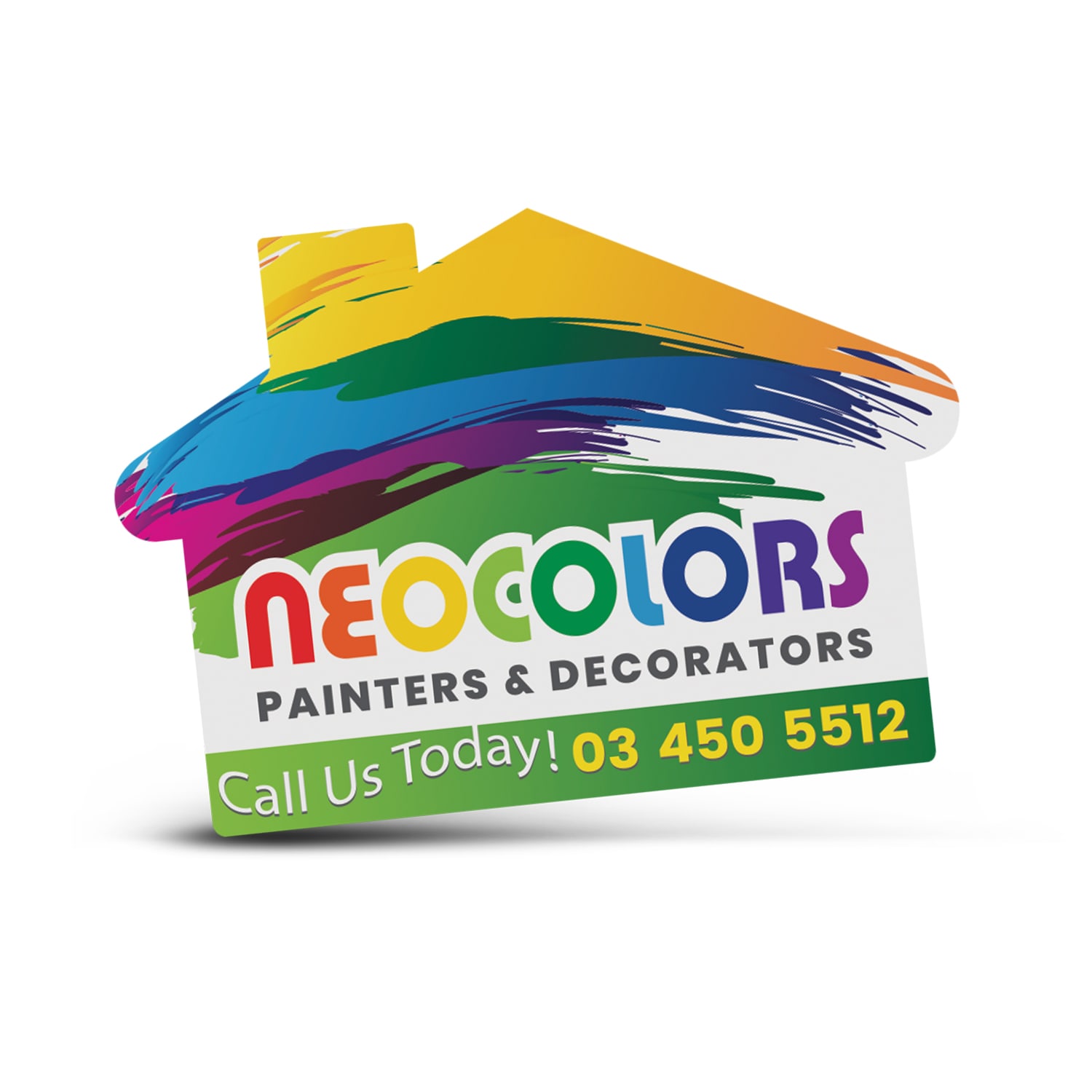 AD Labels 70 x 50mm - House Shaped - 100113 Image
