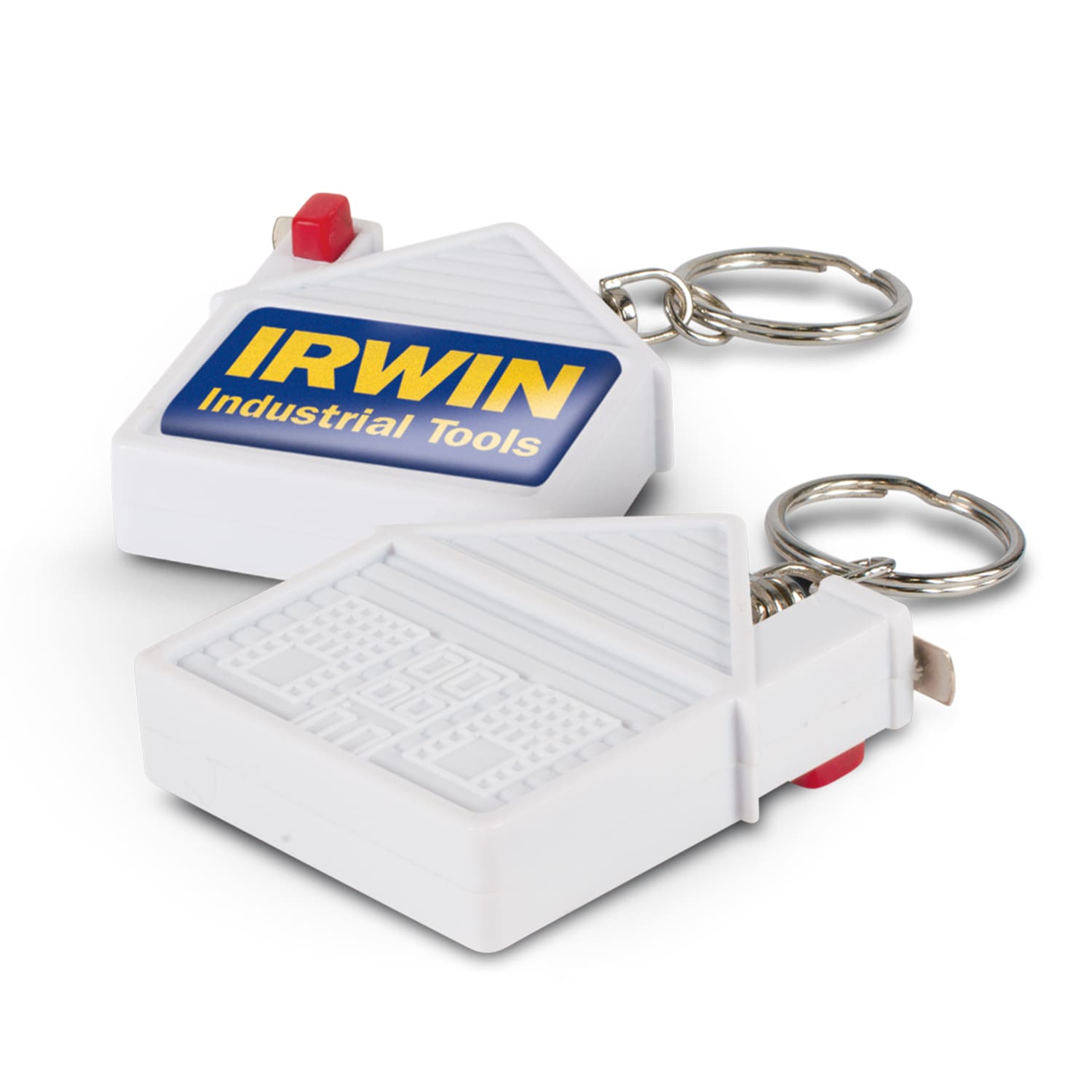 House Tape Measure Key Ring - 100306 Image White