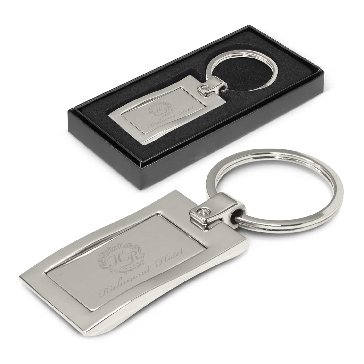 Wave Metal Key Ring | Customise Key Ring | Personalised Key Ring NZ