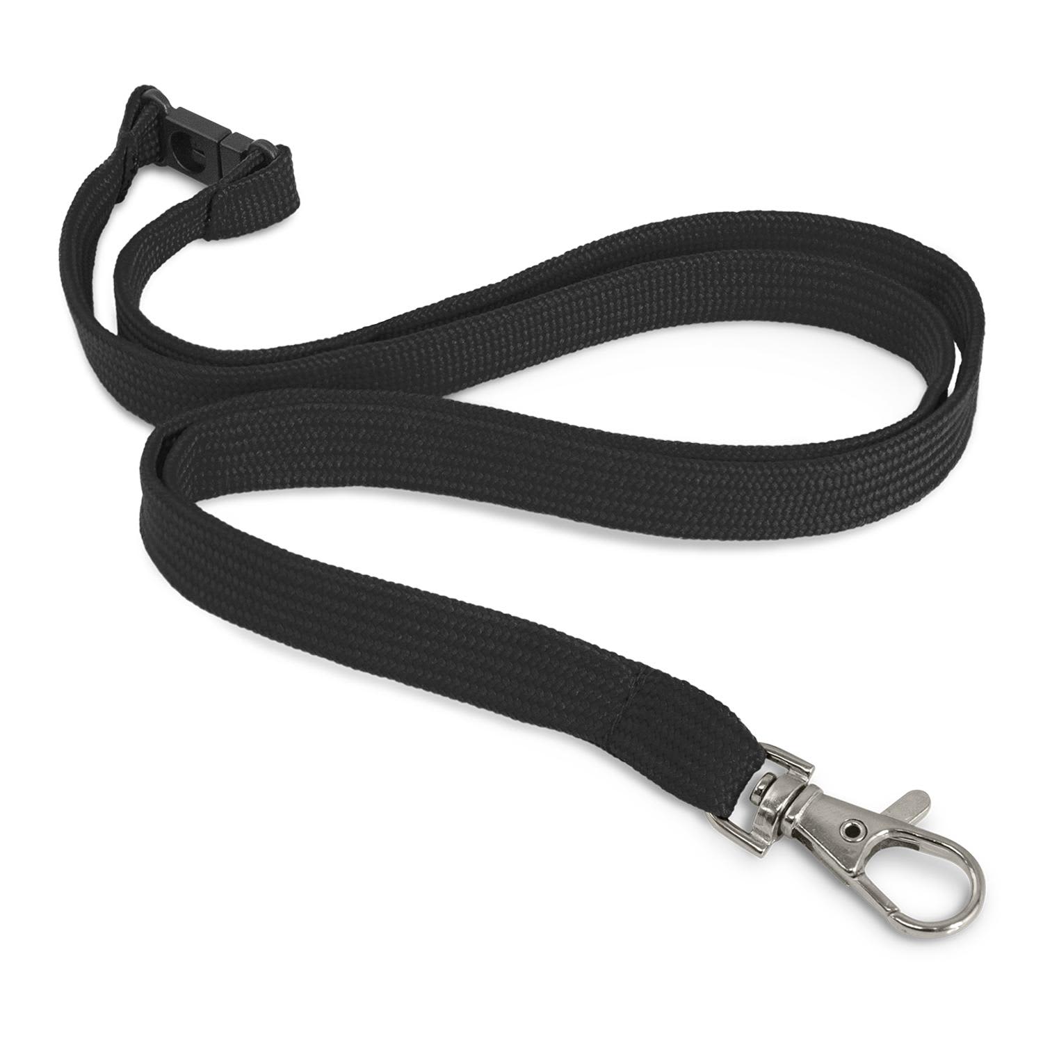 Custom Printed Lanyard - 12mm - 103799 Image Black