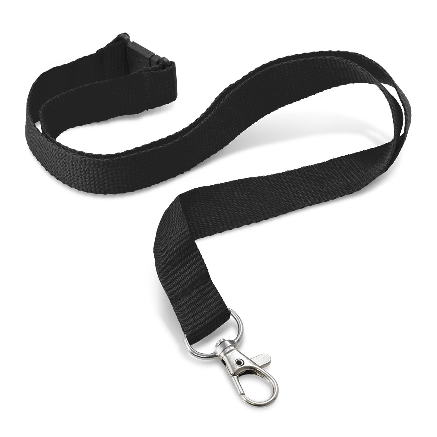 Custom Printed Lanyard - 16mm - 103800 Image Black