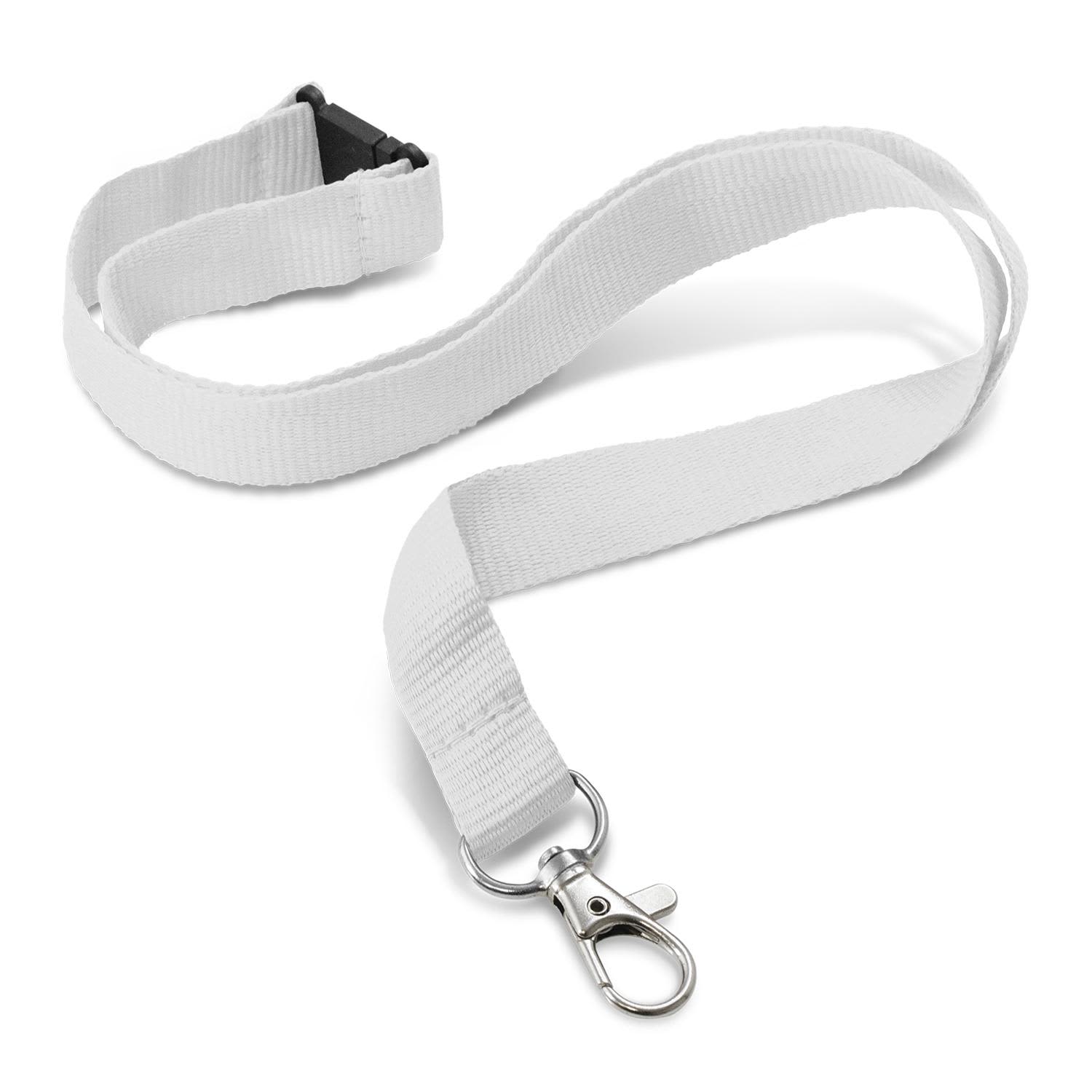 Custom Printed Lanyard - 16mm - 103800 Image White