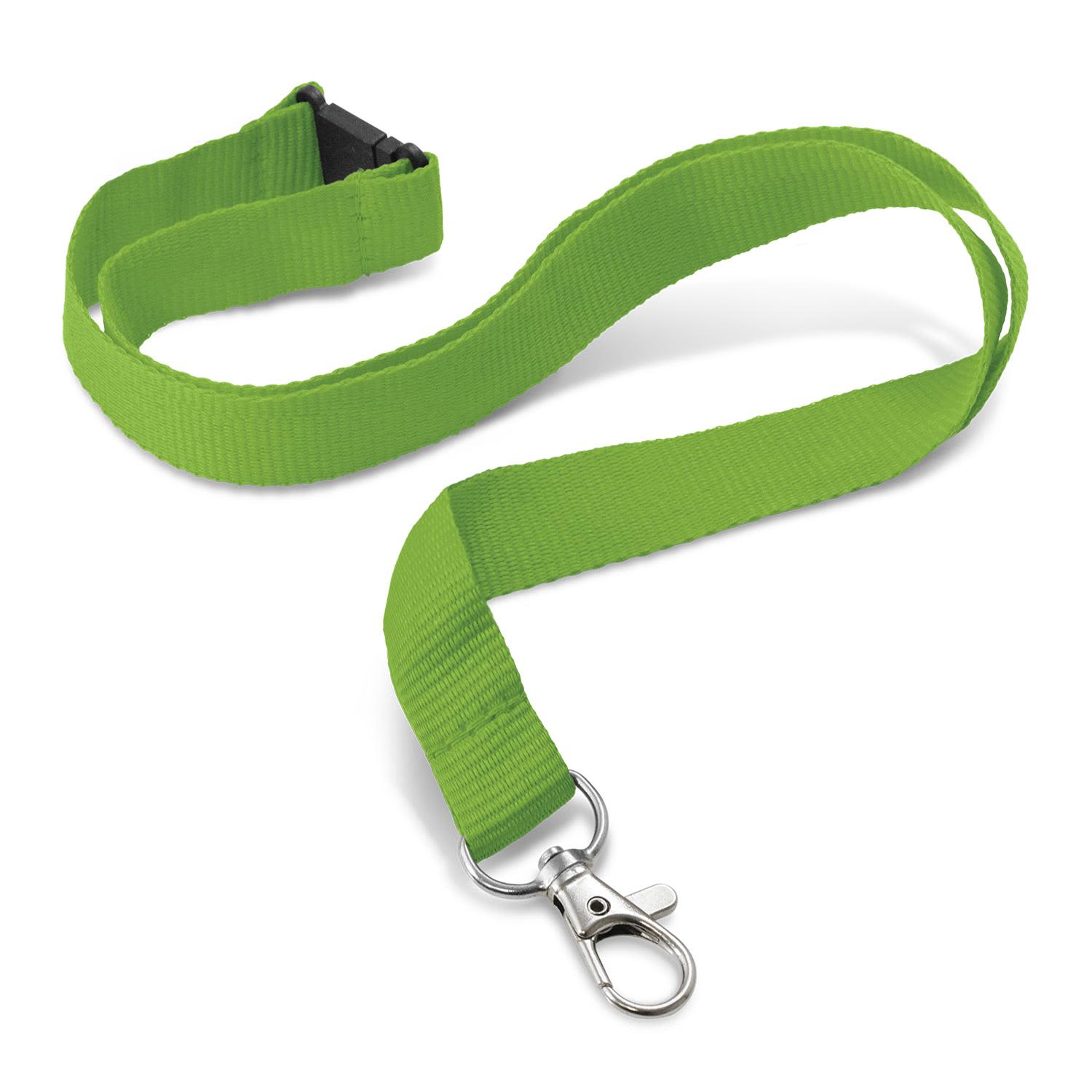 Custom Printed Lanyard - 16mm - 103800 Image Bright Green