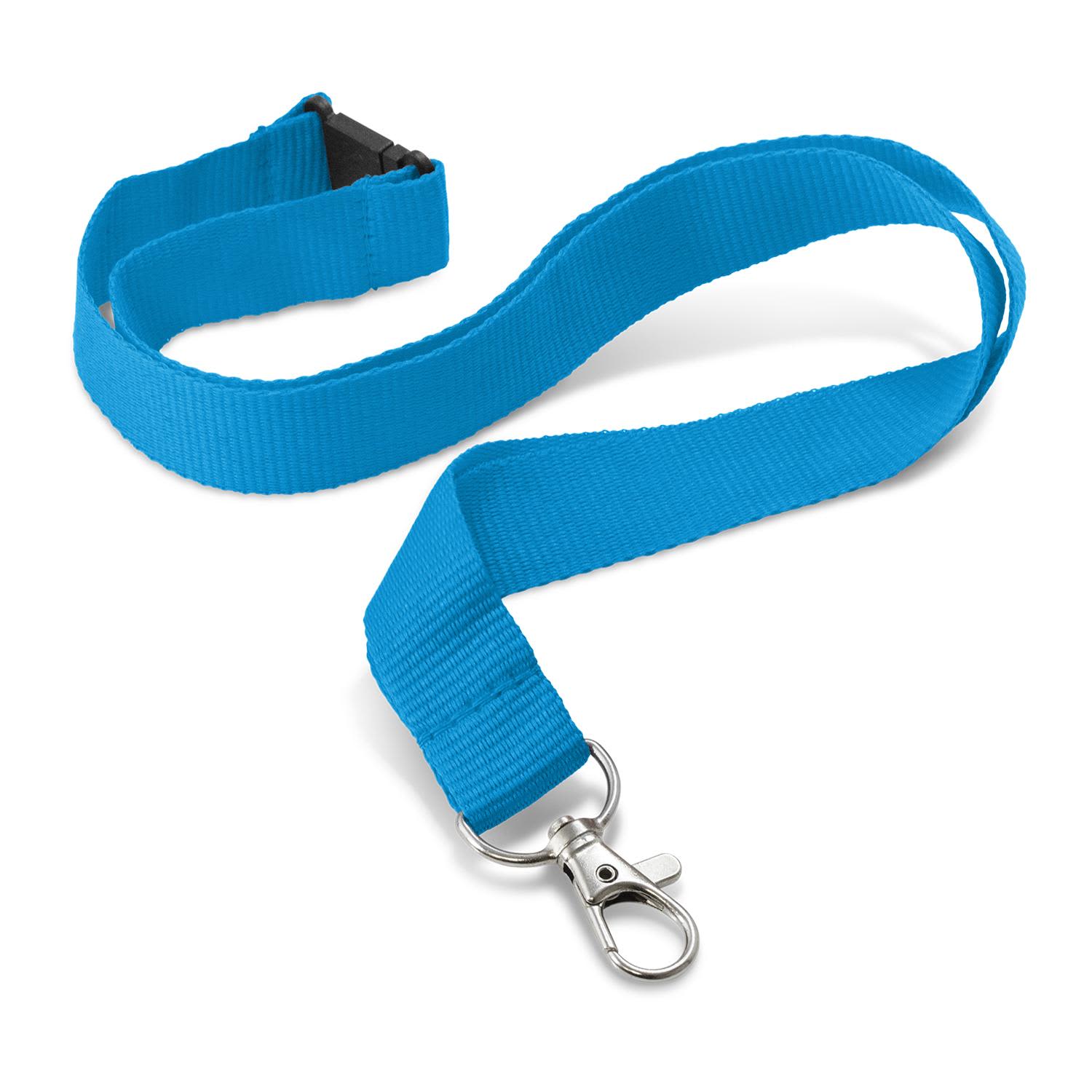 Custom Printed Lanyard - 20mm - 103801 Image Light Blue