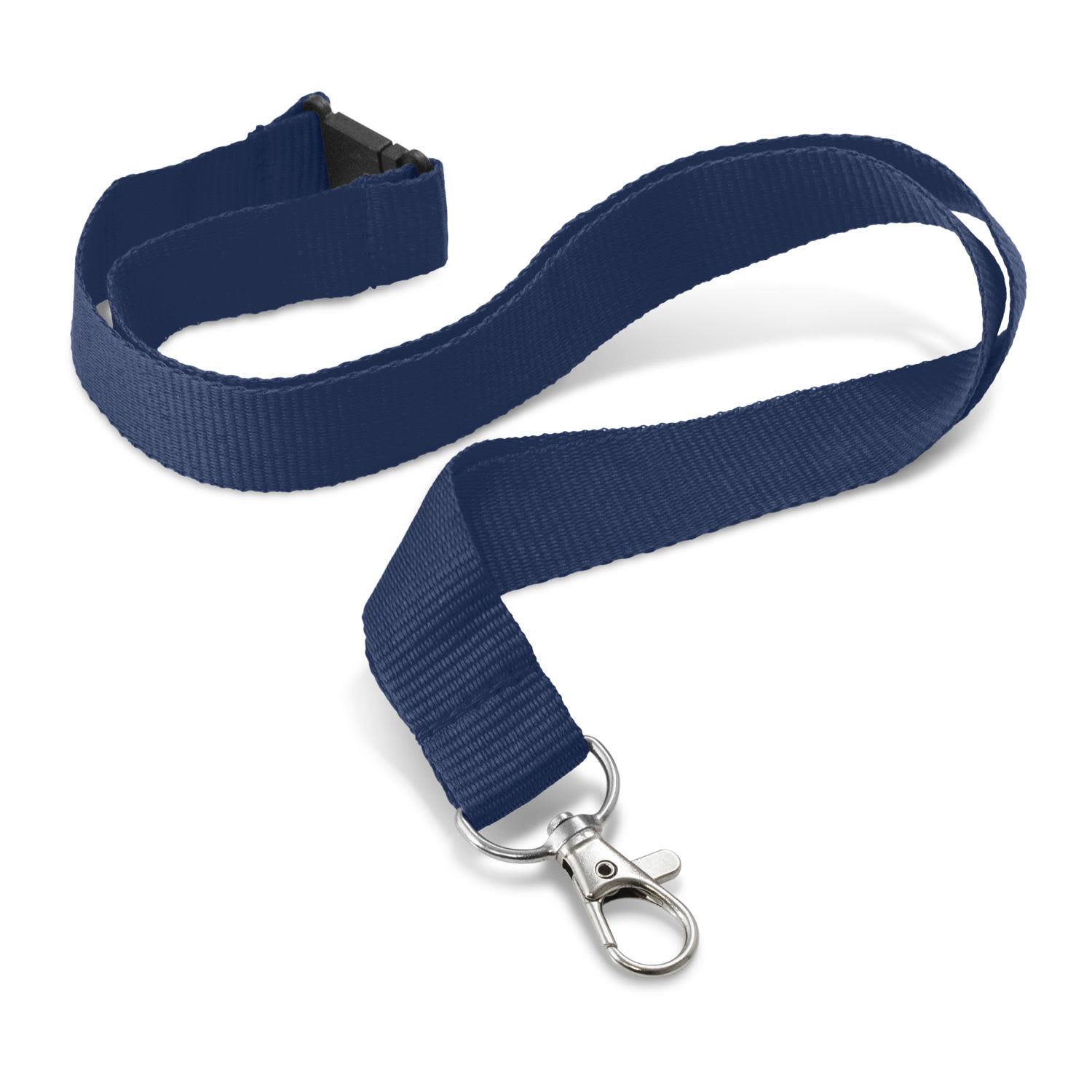 Custom Printed Lanyard - 20mm - 103801 Image Navy