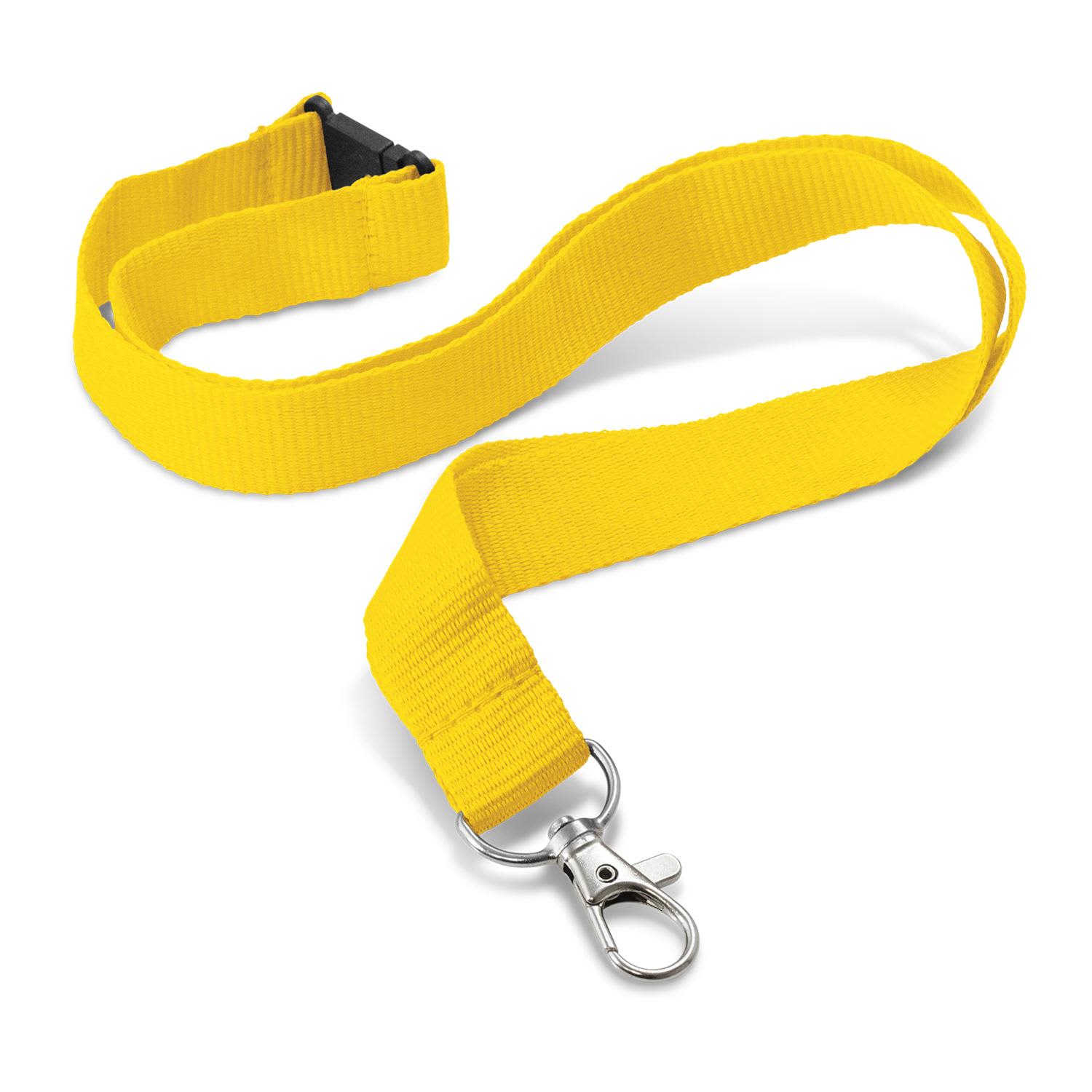 Custom Printed Lanyard - 20mm - 103801 Image Yellow