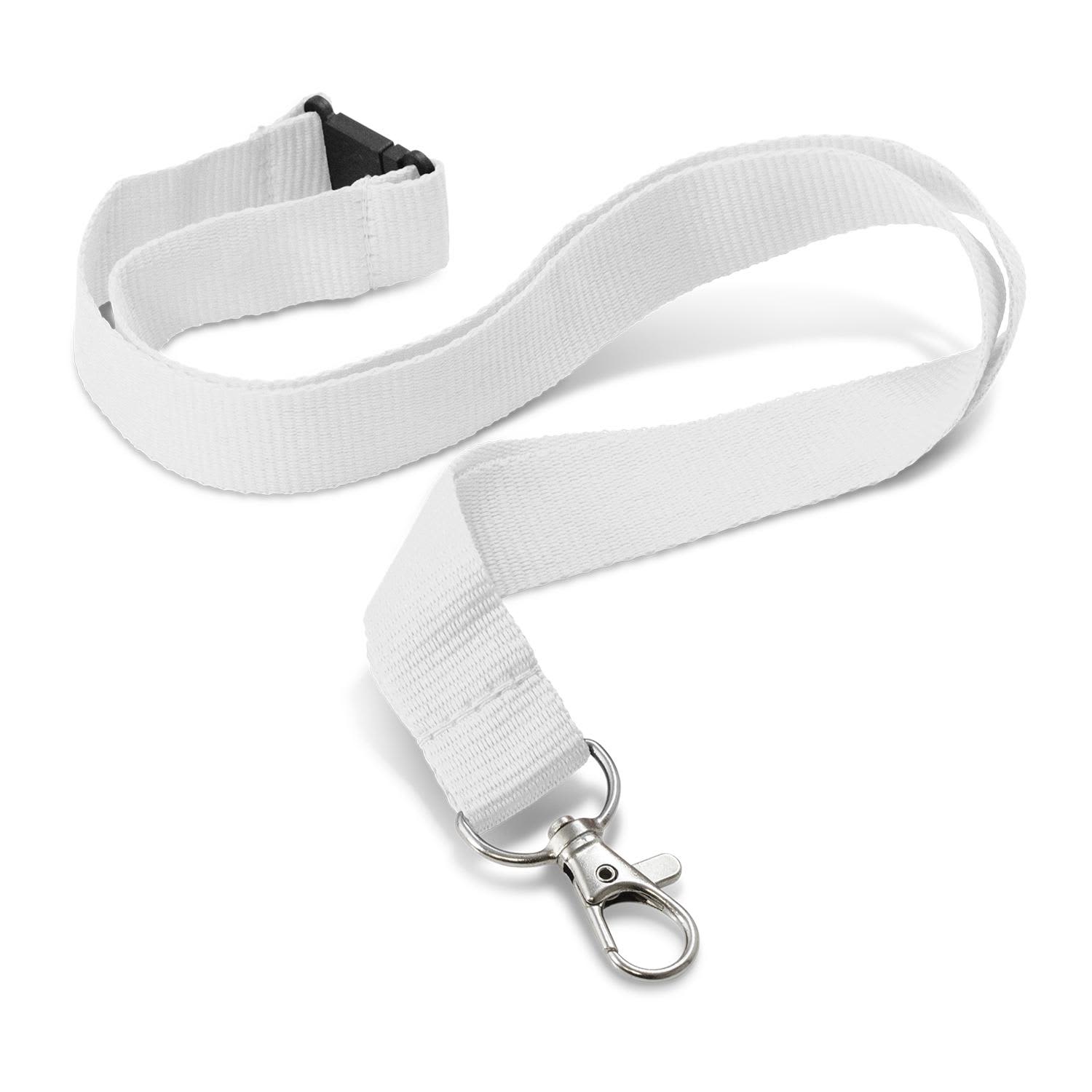 Custom Printed Lanyard - 24mm - 103802 Image White