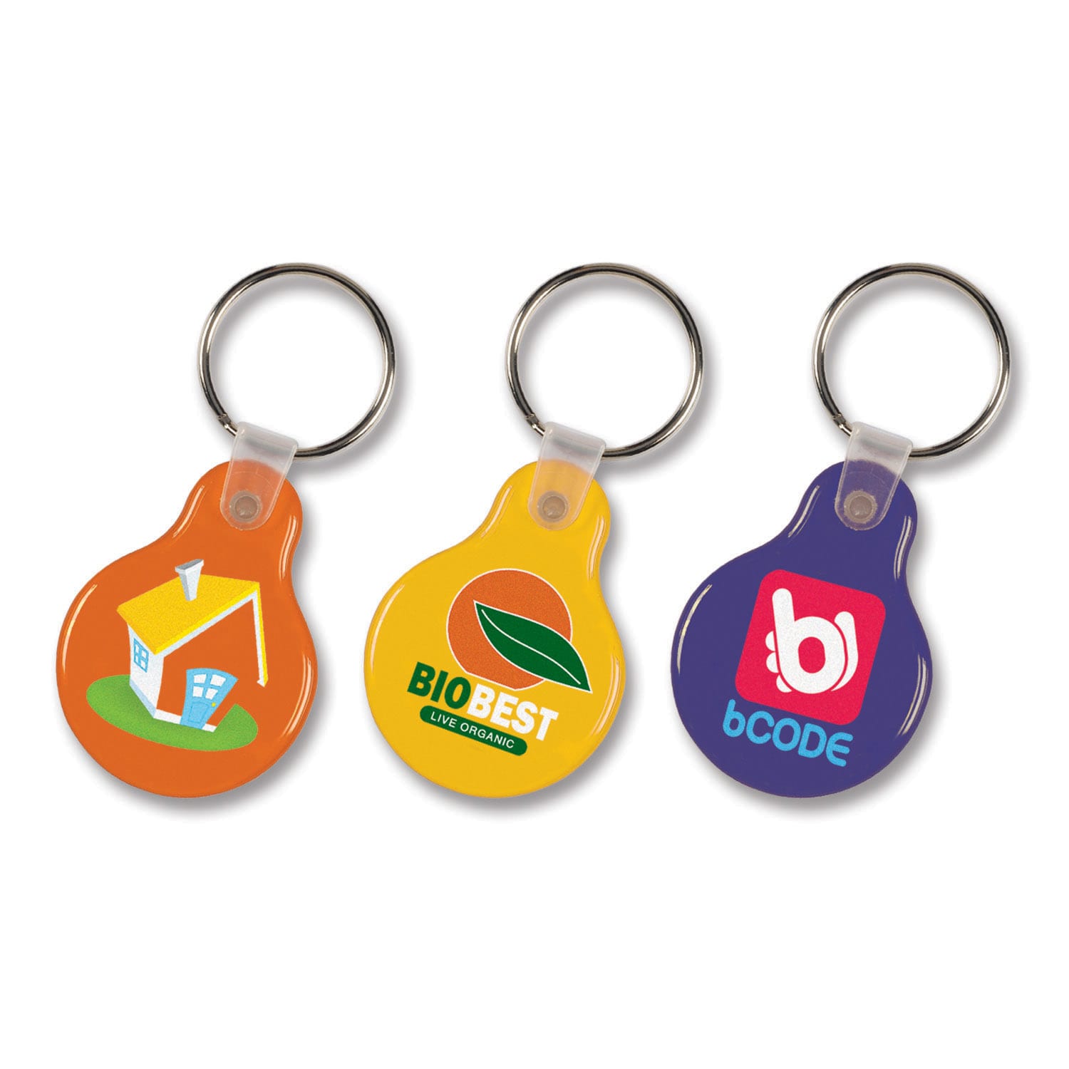 Flexi Resin Key Ring - Round 104337 | 