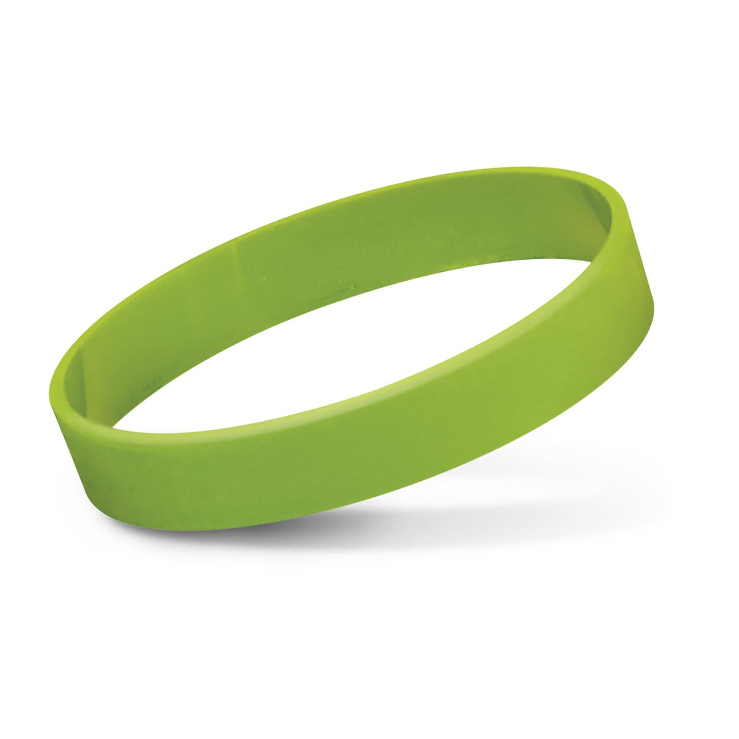 Silicone Wrist Band - Indent - 104485 Image Bright Green
