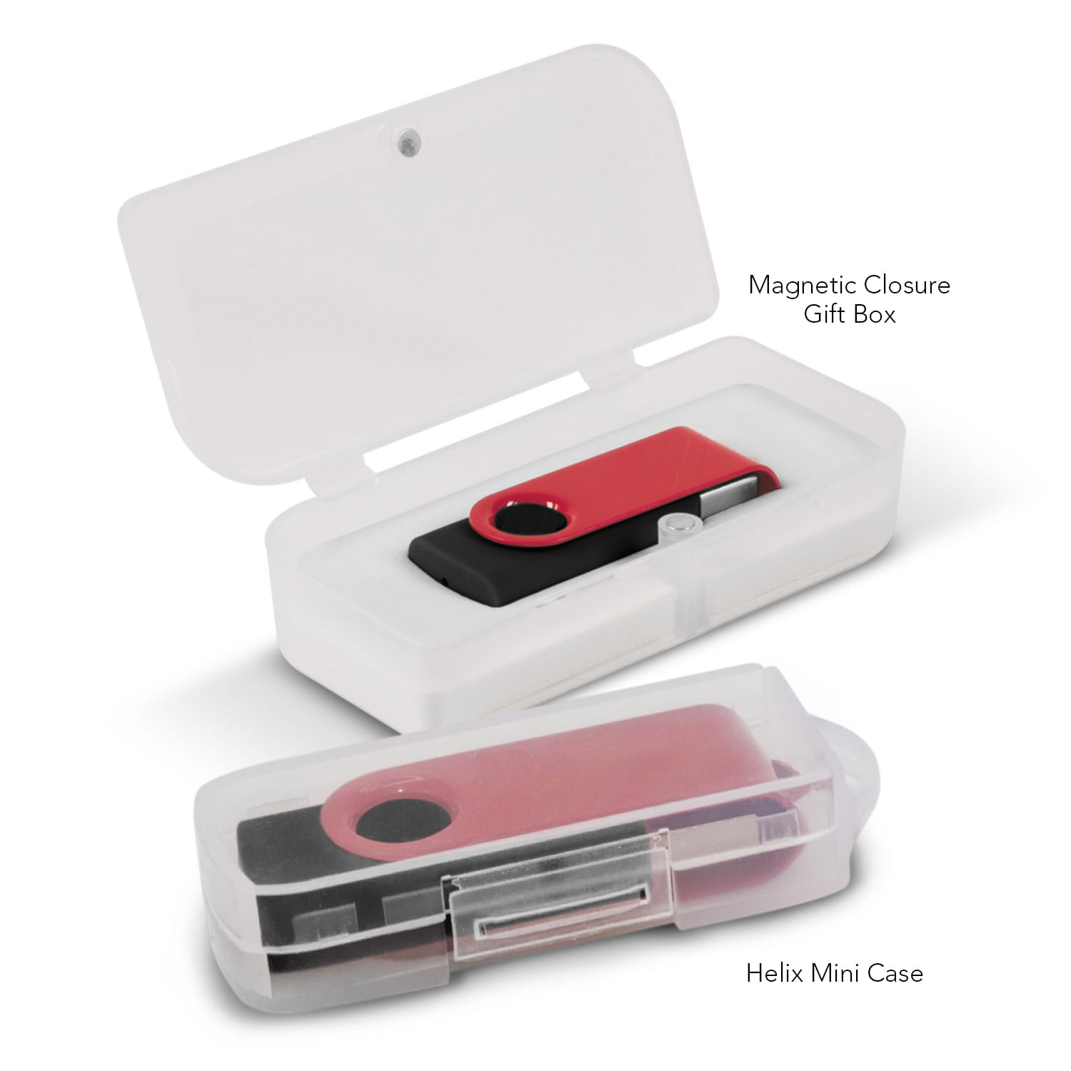 Helix 4GB USB Flash Drive - Customizable Soft-Touch Case with Aluminium Swivel