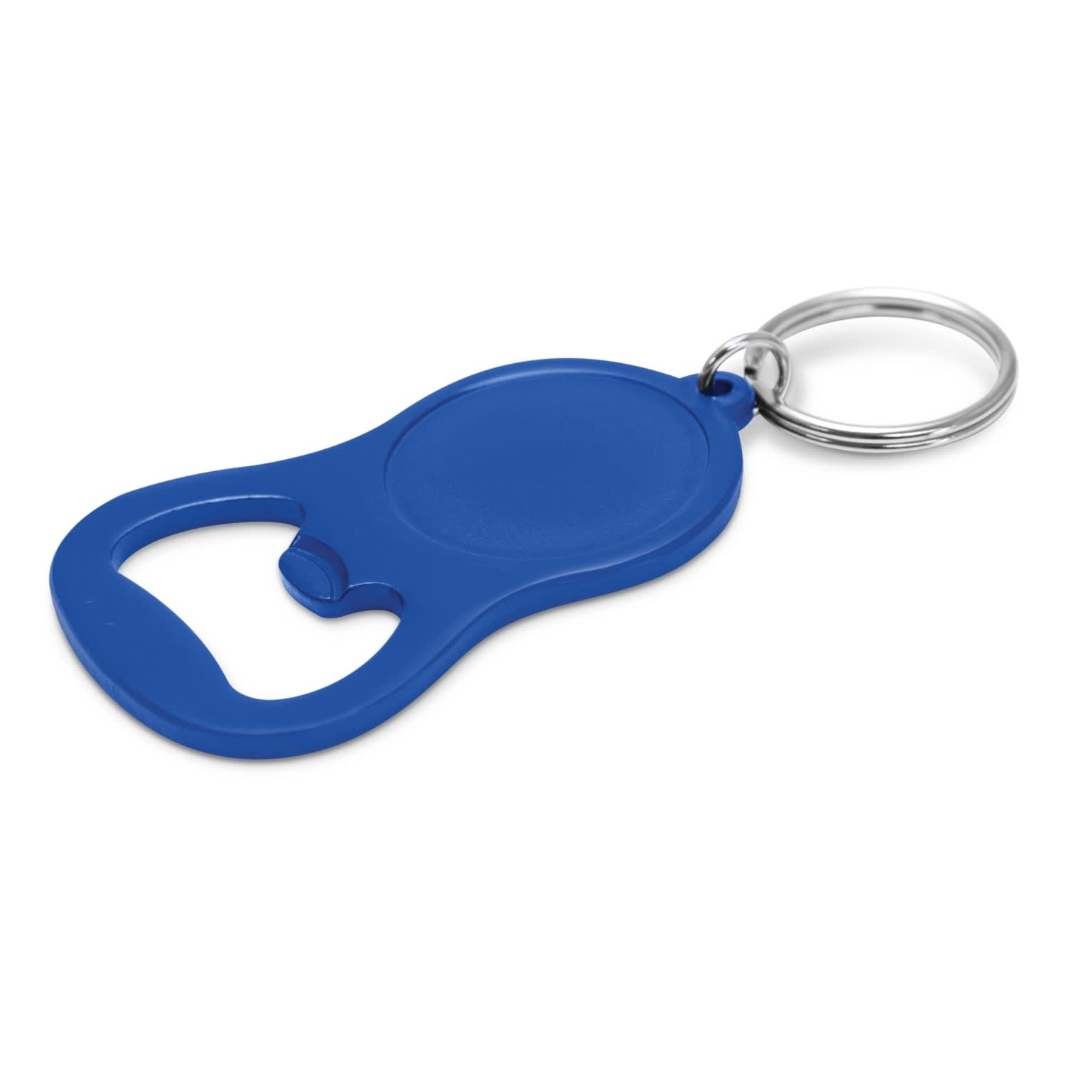 Chevron Bottle Opener Key Ring - 107106 Image Matt Blue