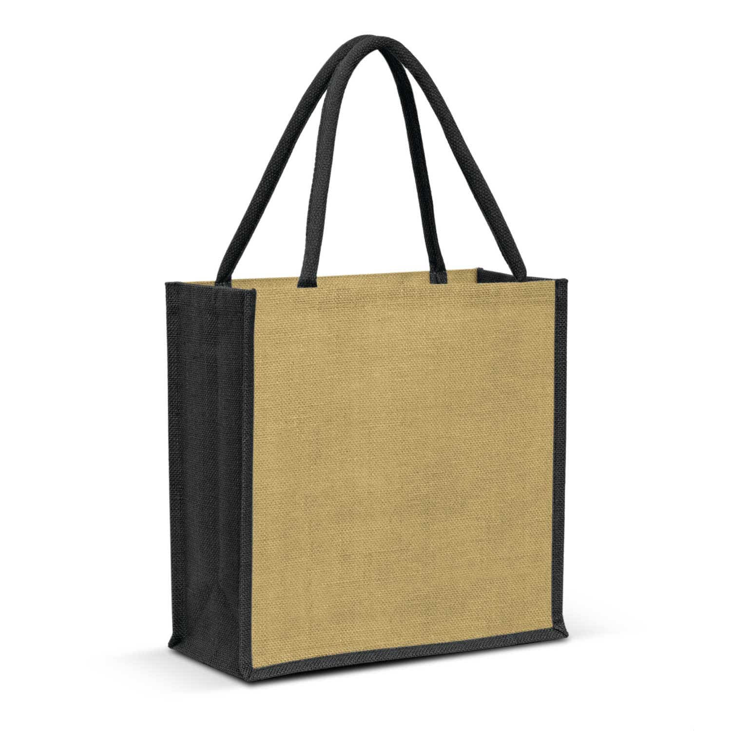 Monza Jute Tote Bag - 108037 Image Black