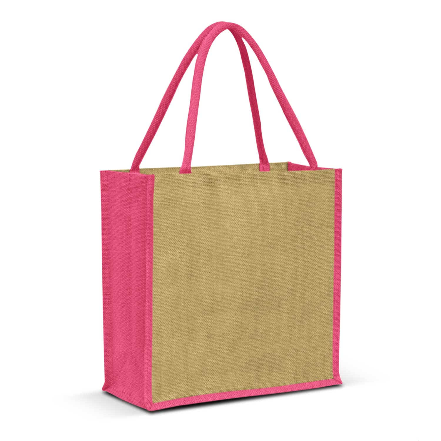 Monza Jute Tote Bag - 108037 Image Pink