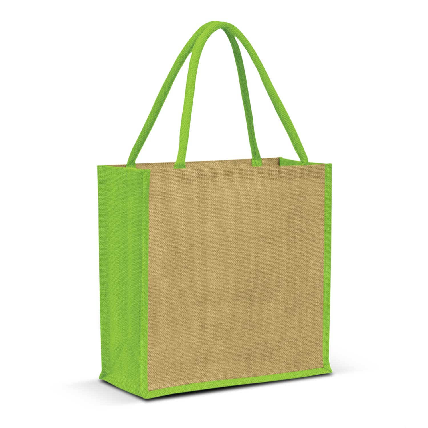 Monza Jute Tote Bag - 108037 Image Bright Green