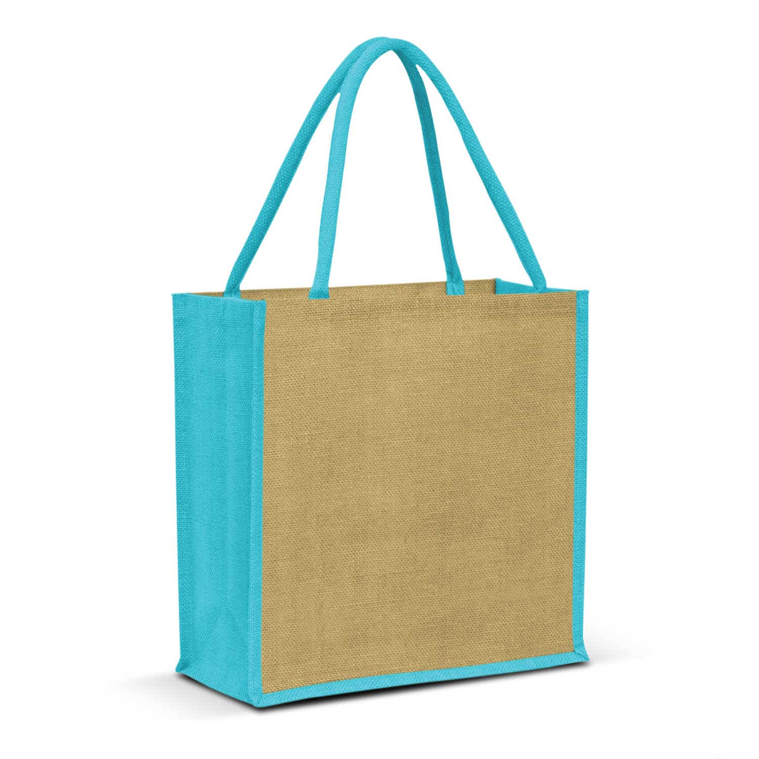 Monza Jute Tote Bag - 108037 Image Light Blue