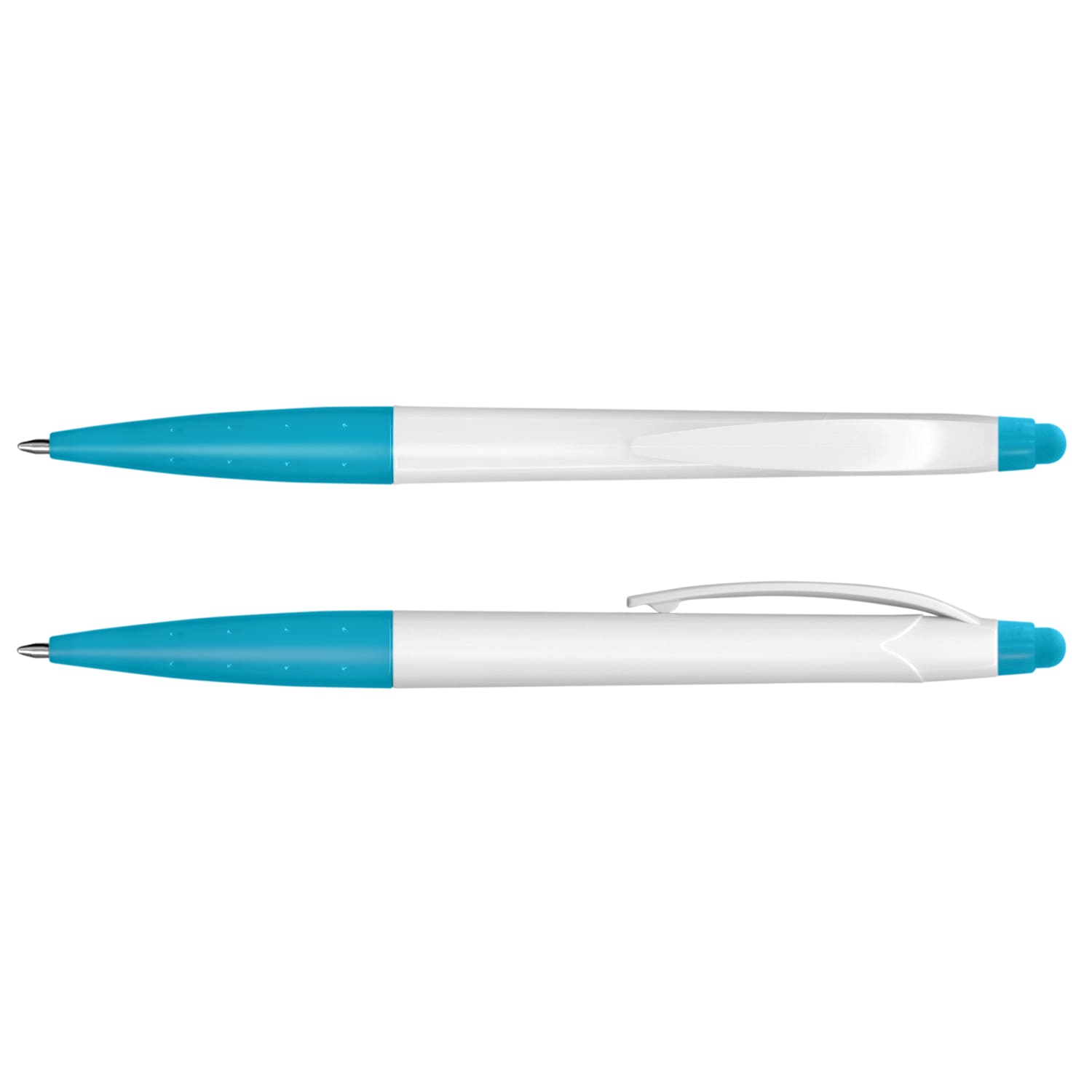 Spark Stylus Pen - White Barrel - 110097 Image Light Blue