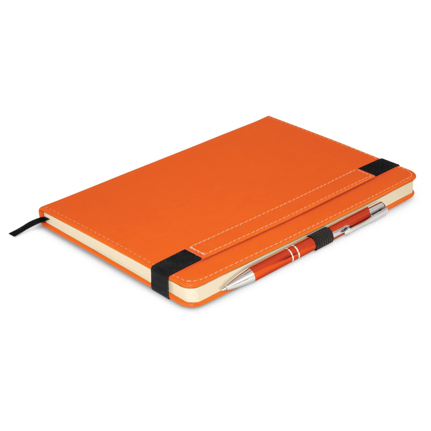 Premier Notebook with Pen - 110461 Image Orange