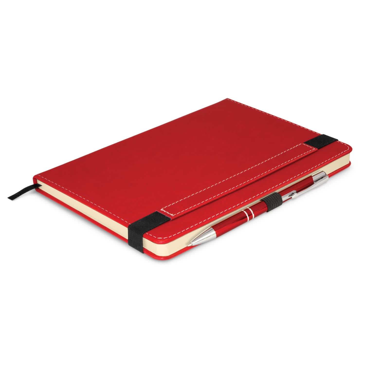 Premier Notebook with Pen - 110461 Image Red
