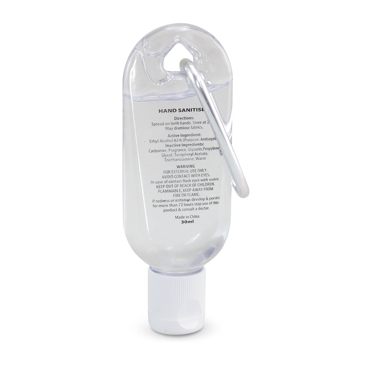 Carabiner Hand Sanitiser 30ml - 110462 Image