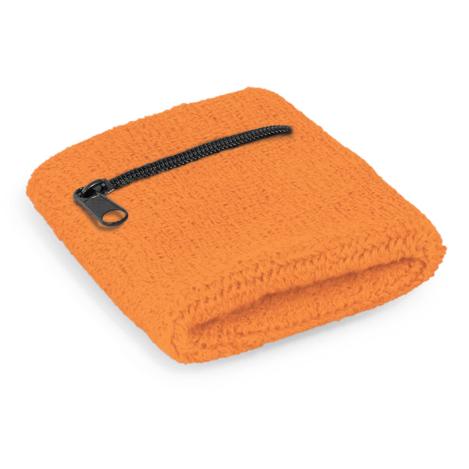 Wrist Sweat Band with Pocket - 110511 Image Orange
