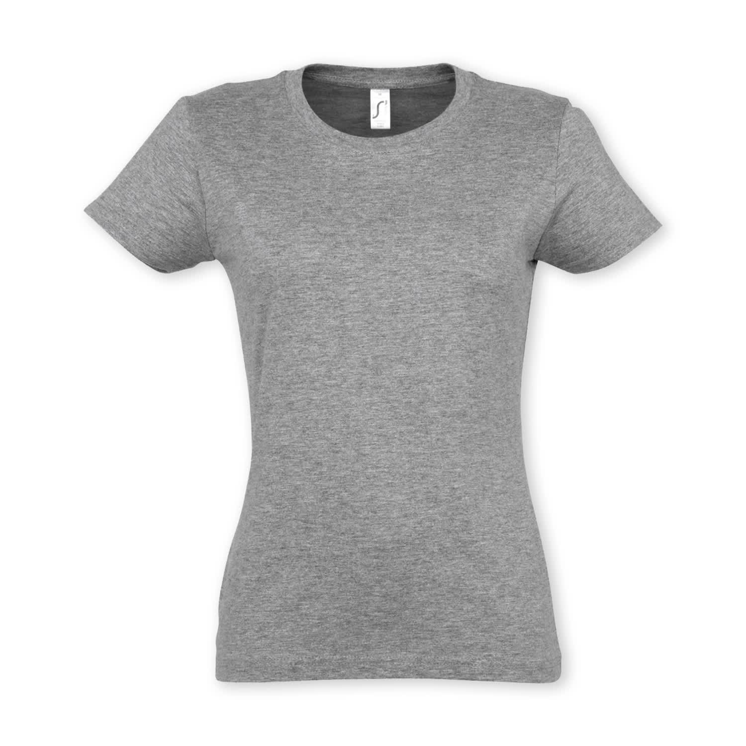 SOLS Imperial Womens T-Shirt - 110658 Image Grey Melange